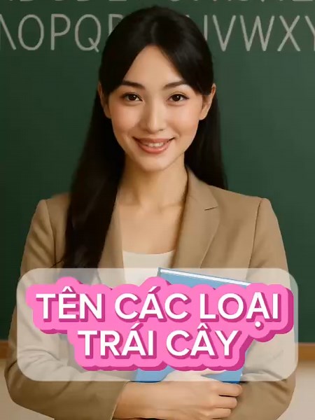 Học tên trái cây dễ thương bằng tiếng Anh