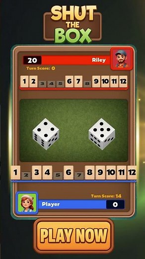 Shut The Box - Dice Puzzle