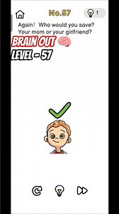 Must play mobile game & Puzzle - Brain Out Level 57 Walkthrough 🧠🔥 #shorts #gamereviews #gaming