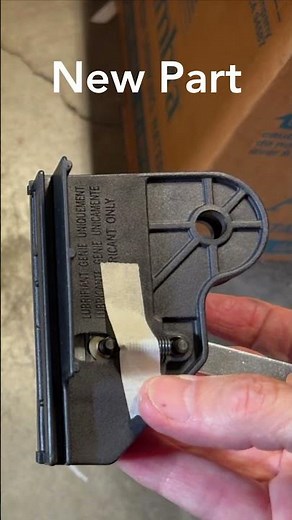Replacing a Garage Door Carriage in 15 Seconds #shorts #repair #garage doorsandmore