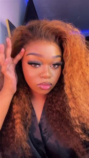 Want luxury hair without the salon price tag?👀 Let's apply this ombre curly wig at home.😍
