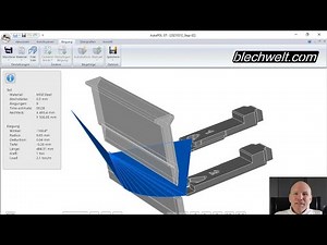 Step-Biegen - Blechteil schrittweise biegen, Radien biegen | AutoPOL Biegesimulation | Blechwelt.com