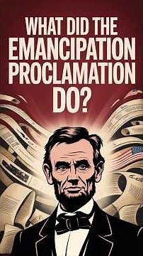 What did the emancipation proclamation do? #EmancipationProclamation #AbrahamLincoln