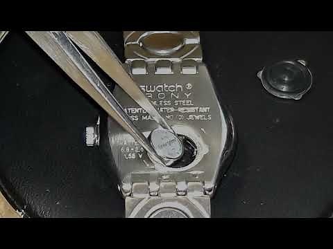 Batteriewechsel SWATCH Irony 1999 (SWATCH Battery change)