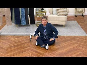 Denim &amp; Co. Comfy Knit Full Length Straight Leg Pull-On Jean on QVC