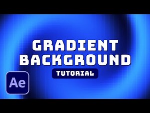 Create a GRADIENT BACKGROUND ANIMATION in AFTER EFFECTS | Tutorial