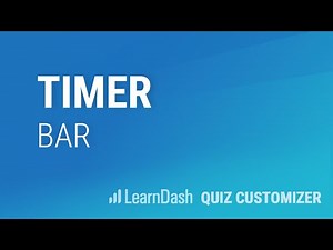 LearnDash Quiz Customizer - Timer/Progress Bar