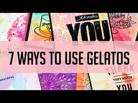 7 ways to use Faber Castell Gelatos: gesso, mixed media