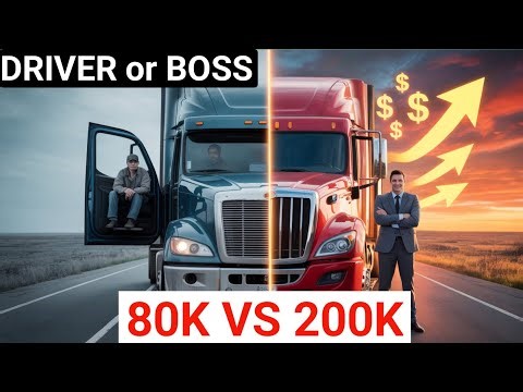 Owner Operator vs Company Driver Income Comparison | Who Really Makes More? #boxtruck #freight