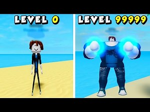 NOOB USOU 4 CÓDIGOS SECRETOS DO MUSCLE LEGENDS E FICOU FORTE E SUPER GIGANTE (Roblox)