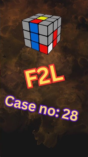 F2L Case 28 | Simple Insert | CFOP Method 🎯 | #shorts #rubikscube #viral