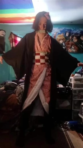 nezuko kamado cosplay (still a work in progress)#nezuko #demonslayer #cosplay #nezukocosplay