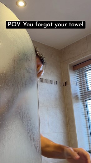 3.1M views · 52K reactions | POV you forgot your towel  #pov #towel #shower #relatable | Coxy.official | Facebook