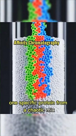 Affinity Chromatography: The "Lock & Key" Method 🔐 #biotech #science #biology