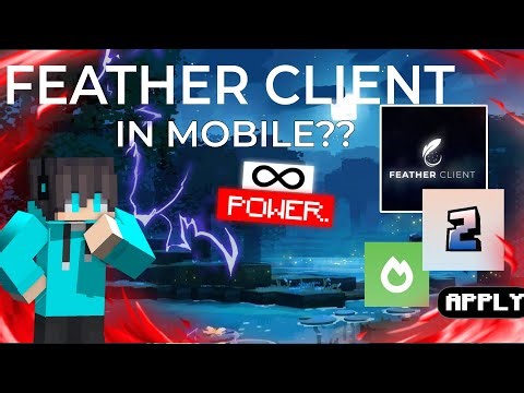 Feather client ( with sodium ) in mobile | pojav/zalith/mojo Launcher | FPS BOOSTER