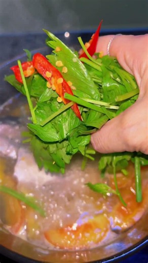 Cá nấu canh ngót #cooking #food