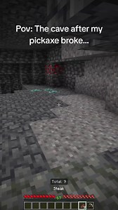 Minecraft POV: Exploring the Cave After My Pickaxe Broke