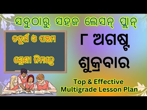 Best Multigrade Lesson Plan for Class 4 &5#fln #lessonplan #tlm #education #lessonplanning #teaching