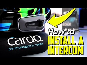 How to - Fit a Helmet Intercom - MyMoto Motorcycle Helmet Intercom fitting with Cardo