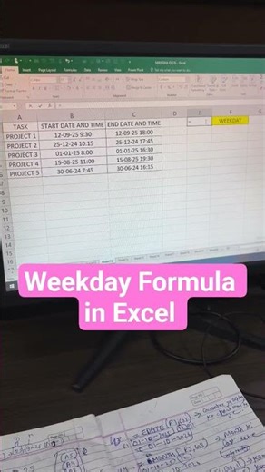 Weekday Formula in Excel | #rightcomputercampus #excel