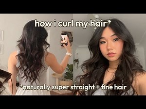 how i curl my hair | with curtain bangs; curling wand