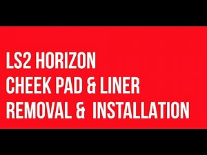 HOW TO REMOVE AND INSTALL HORIZON CHEEK PADS & LINER