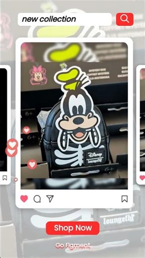 Disney Loungefly Skeleton Goofy Mini-Backpack Bag Charm 4"