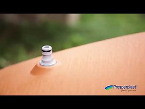 Prosperplast-AQUACAN rainwater tank assembly