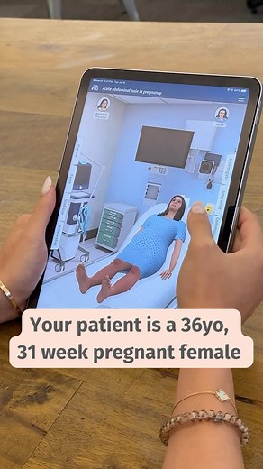 You are called to the scene for a car accident. Your patient is a 31-week pregnant woman with abdominal pain and cramping. Can you guess the diagnosis? Play Full Code case 182 to examine and treat the patient. Download on the App Store or Google Play! #fullcode #fullcodecases #medicalsimulation #newcase #emergencymedicine #medicaltraining | Full Code Medical