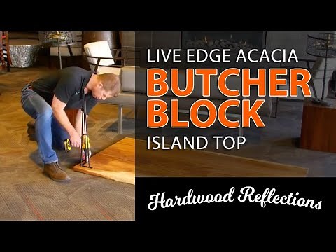 How to build an Acacia LIVE EDGE Butcher Block Kitchen Island — Hardwood Reflections