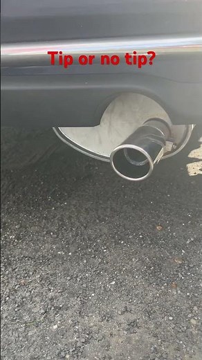 Mini Cooper R50 new exhaust, tip or no tip? #minicooper #mini