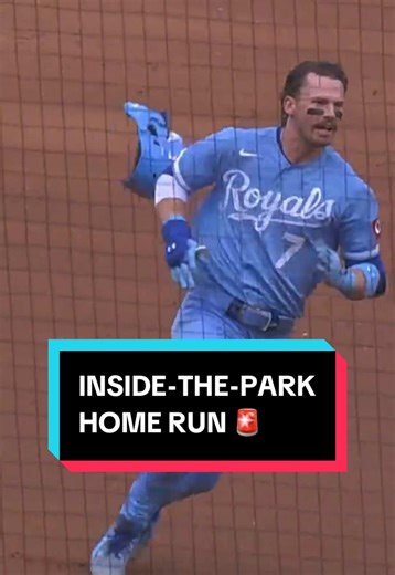 Bobby Witt Jr. INSIDE-THE-PARK HOME RUN 😮 #MLB #Baseball #Royals @Kansas City Royals
