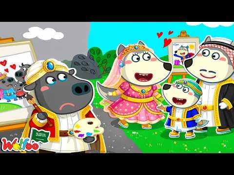 بوفو يرسم وحده، وبوفو يغار من وولفو 🎨😢 ‪@wolfooinarabic‬