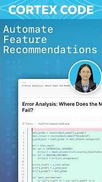 Automate Feature Recommendations with Agentic ML in Snowflake