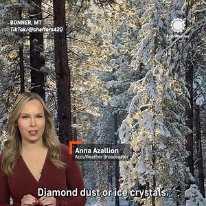 Have you ever seen diamond dust before? AccuWeather Anna Azallion explains the sparkling cold weather phenomenon ✨❄️ | AccuWeather