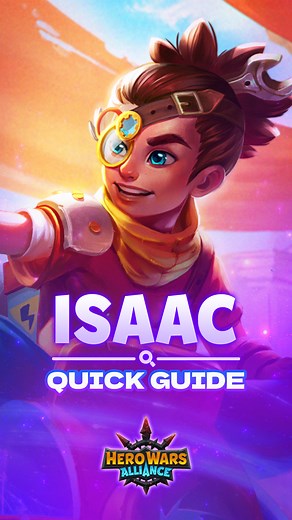 Quick Guide for Isaac: learn the Hero's main strengths and tips for triumphant battles! Did you like the video? Then hurry up to upgrade Isaac in the new Way of Progress event! #herowars #herowarsalliance #guide #howto #tips | Hero Wars: Alliance
