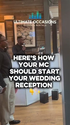 The way your MC starts your reception sets the tone for the entire night! A great MC will: ✨ Welcome your guests with confidence and energy 🎶 Introduce the wedding party with perfect timing and music cues 💬 Keep the crowd engaged while guiding the flow into dinner or the first dance Those first few minutes matter — it’s where the vibe, excitement, and coordination all come together. If you’re planning your wedding, make sure your DJ/MC brings both energy and structure so you can relax and enjo