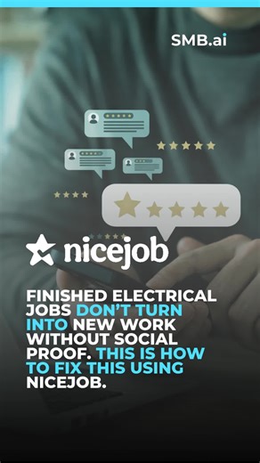 Electricians finish jobs every day, but most of that work never creates momentum. Reviews come in randomly, recent jobs stay invisible, and new prospects have no proof that other homeowners trust you. The real problem is not service quality. It has no system that automatically turns completed jobs into public proof. Without fresh reviews, trust resets every time a new customer finds you. NiceJob fixes this by automatically requesting reviews after each job and turning those reviews into visible 