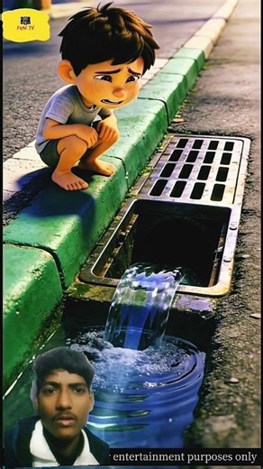 Chintu ki chappal naali me gir gayi! 😱 #shorts​ #trending​ #cartoon​ #luckygameplay​