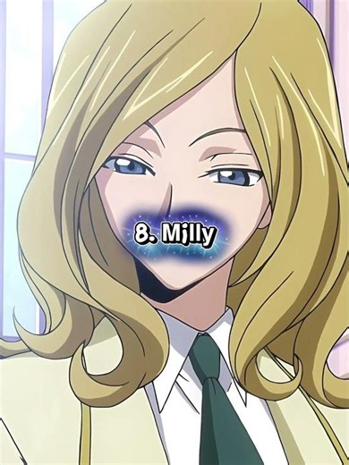My top 10 favorite female code Geass characters from s1