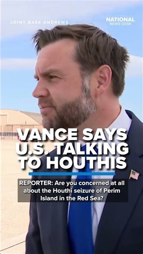 U.S. talking with HOUTHIS about Red Sea escalation amid Iran war: Vance