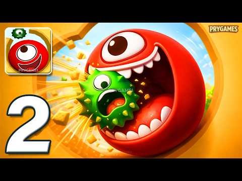 Hungry Balls - Gameplay Walkthrough Part 2 - Red Ball Brain Hungry Puzzle (Android, iOS)