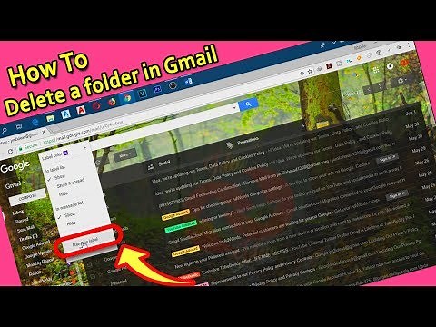 How to delete a Folder or Label in Gmail | gmail tutorial