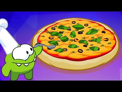 Om Nom and Om Nelle cook and eat food / Learn English with Om Nom / Nursery Rhymes