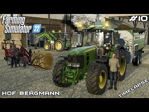 FEEDING and BEDDING all animals on FARM | Hof Bergmann | Farming Simulator 22 | Episode 10