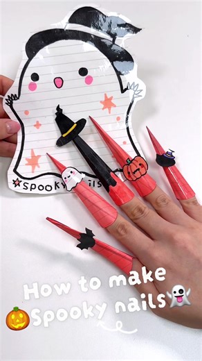 Spooky Halloween Paper Nails Craft Guide