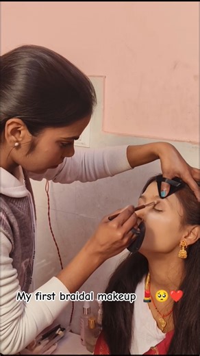 my first braidal makeup