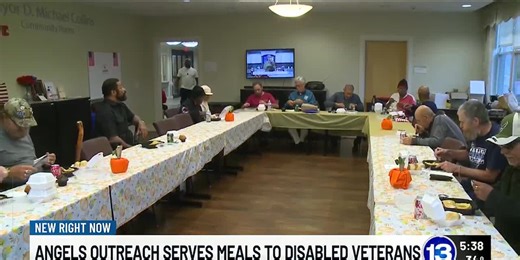 Angels Outreach serves meals to disabled veterans