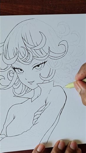 How to INK your drawings like a pro!💯🎨 #arttutorial #animeart #inking