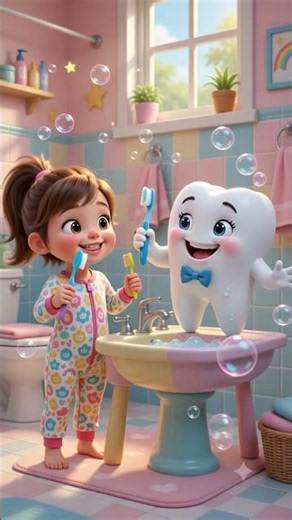 Coco and Momo brushing teeth 202607111145